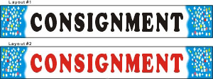22inX144in CONSIGNMENT Vinyl Banner Sign